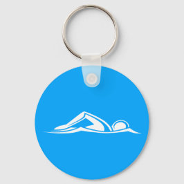 スイムロゴKeychain Blue キーホルダー