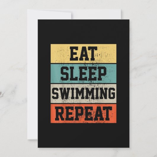 スイム泳ぐ人スイミングギフト シーズンカード (正面)