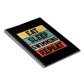 スイム泳ぐ人スイミングギフト ノートブック (右側)