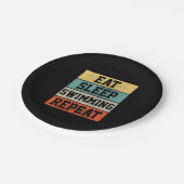 スイム泳ぐ人スイミングギフト ペーパープレート (アングル)