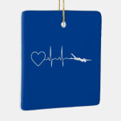 スイム – スイミングハートビート セラミックオーナメント (右)