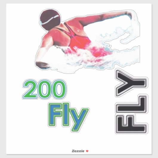 スイム – 200フライ シール (シート)