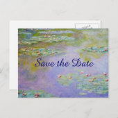 スイリの花絵画が日付を保存結婚する 案内ポストカード (正面/裏面)