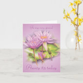 スイリフローラアウンティ85th誕生日カード カード (黄色い花)