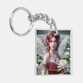 スイリーに咲く美しい7月の妖精 キーホルダー (正面左)