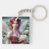 スイリーに咲く美しい7月の妖精 キーホルダー (裏面)