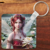 スイリーに咲く美しい7月の妖精 キーホルダー (裏面)