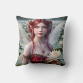 スイリーに咲く美しい7月の妖精 クッション (裏面)