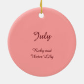 スイリーに咲く美しい7月の妖精 セラミックオーナメント (裏面)