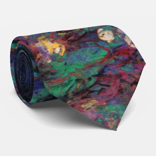 スイリーグリーンポンドクロードモネダークフローラ ネクタイ (ロール)