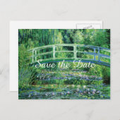 スイリ日本のー橋の日付を保存結婚する 案内ポストカード (正面/裏面)