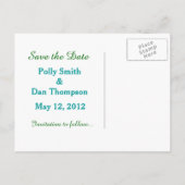 スイリ日本のー橋の日付を保存結婚する 案内ポストカード (裏面)