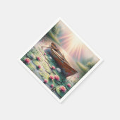 スイリ素朴の古いボート スタンダードカクテルナプキン (角)