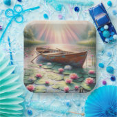 スイリ素朴の古いボート ペーパープレート (パーティー)