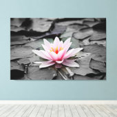 スイレンで包んだキャンバス キャンバスプリント (インサイチュ (ウッドフロア))