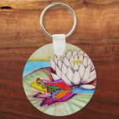 スイレンのカエル キーホルダー (正面)