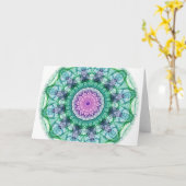 スイレンの万華鏡のように千変万化するパターン カード (黄色い花)