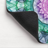 スイレンの万華鏡のように千変万化するパターン マウスパッド (コーナー)