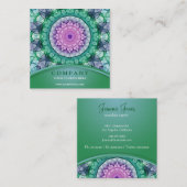 スイレンの曼荼羅 スクエア名刺 (正面/裏面)