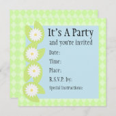 スイレンの浮いている葉の招待状 招待状 (正面/裏面)