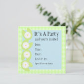 スイレンの浮いている葉の招待状 招待状 (スタンド正面)