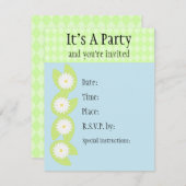 スイレンの浮いている葉の招待状 招待状 (正面/裏面)