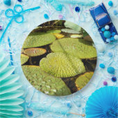 スイレンの浮いている葉の紙皿 ペーパープレート (パーティー)