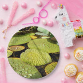 スイレンの浮いている葉の紙皿 ペーパープレート (パーティー)