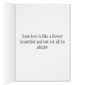 スイレンの結婚式の招待状 (内側 (右))