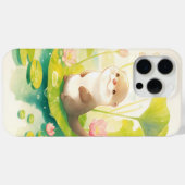 スイレンの葉上のカワウソ Case-Mate iPhoneケース (裏面 (横))