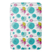 スイレンは花を明るいはっきりした色に塗る バスマット (正面縦)