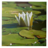 スイレン花 タイル (正面)