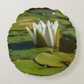 スイレン花 ラウンドクッション (正面)
