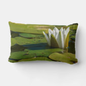 スイレン花 ランバークッション (裏面)