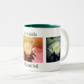 スイレン蓮パーソナライズされた花 ツートーンマグカップ (正面右)