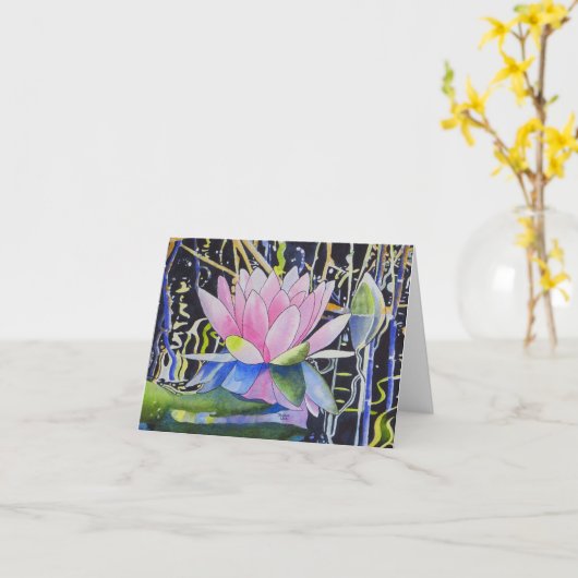 スイレン カード (黄色い花)