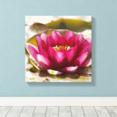 スイレン キャンバスプリント (インサイチュ (ウッドフロア))