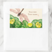 スイレン 長方形シール (バッグ)