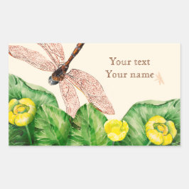 スイレン 長方形シール