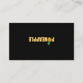 スインガーパイナップル逆さフレーズ男性へ女性 名刺 (正面)