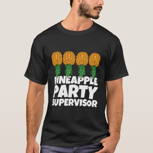 スインガー逆さまにPineappleパーティースーパーバイザーWom Tシャツ (正面)
