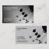 スイングとラウンドアバウト – スポットライト白 名刺 (正面/裏面)