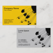 スイングとラウンドアバウト – 琥珀 名刺 (正面/裏面)