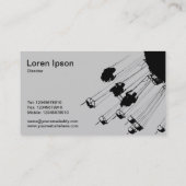 スイングとラウンドアバウト – 琥珀 名刺 (裏面)