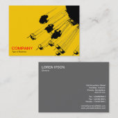 スイングとラウンドアバウトv3 – 琥珀 名刺 (正面/裏面)