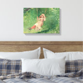 スイングの女の子(農村児) (ウィンスローホームマー) キャンバスプリント (インサイチュ (寝室))