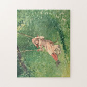 スイングの女の子（農村児） （ウィンスローホームマー） ジグソーパズル (縦)