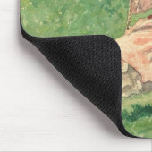 スイングの女の子（農村児） （ウィンスローホームマー） マウスパッド (コーナー)