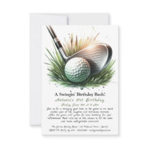 スイングインの誕生日Bash -おもしろいのためにTee up!