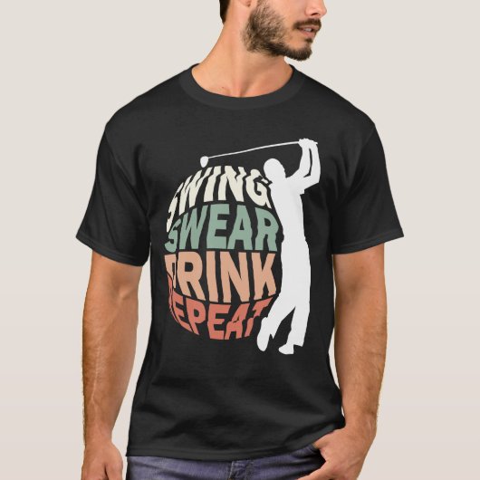 スイングウェアのドリンクリピート Tシャツ (正面)